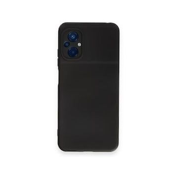 Newface Xiaomi Poco M5 Nano İçi Kadife Silikon Siyah Cep Telefonu Kılıfı