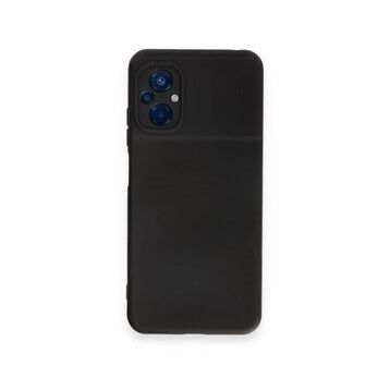 Newface Xiaomi Poco M5 Nano İçi Kadife Silikon Siyah Cep Telefonu Kılıfı