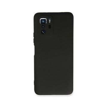 Newface Xiaomi Poco X3 GT Nano İçi Kadife Silikon Siyah Cep Telefonu Kılıfı