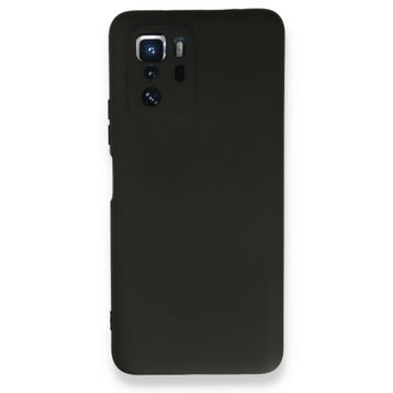 Newface Xiaomi Poco X3 GT Nano İçi Kadife Silikon Siyah Cep Telefonu Kılıfı