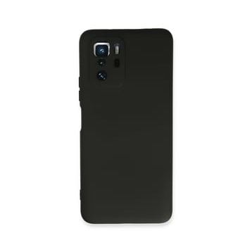 Newface Xiaomi Poco X3 GT Nano İçi Kadife Silikon Siyah Cep Telefonu Kılıfı