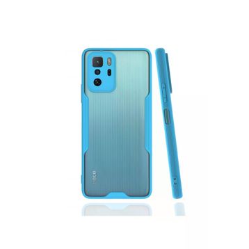 Newface Xiaomi Poco X3 GT Platin Silikon Mavi Cep Telefonu Kılıfı