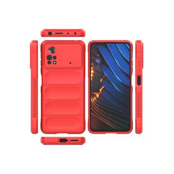 Newface Xiaomi Poco X4 Pro 5G Optimum Silikon Kırmızı Cep Telefonu Kılıfı