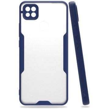 Newface Xiaomi Redmi 9C Platin Silikon Lacivert Cep Telefonu Kılıfı