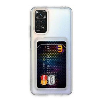 Newface Xiaomi Redmi Note 11 Kart Şeffaf Silikon Şeffaf Cep Telefonu Kılıfı