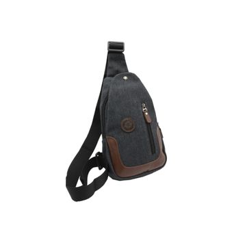 Newish Polo Body Bag Çapraz Siyah Sırt ve Göğüs Çantası