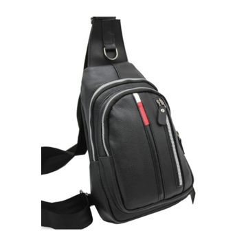 Newish Polo Body Bag Çapraz Siyah Sırt ve Göğüs Çantası