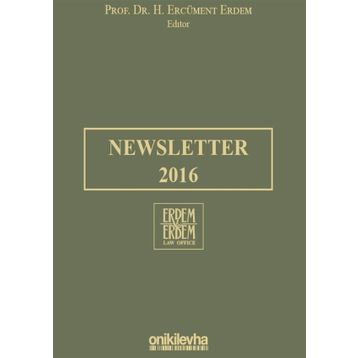 Newsletter 2016 - H. Ercüment Erdem