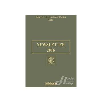 Newsletter 2016 - H. Ercüment Erdem
