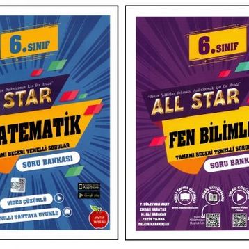 Newton 6. Sınıf Matematik+Fen Bilimleri All Star 2 Kitap Soru Bankası