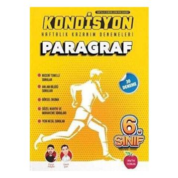 Newton Yayınları 6. Sınıf Paragraf Kondisyon Haftalık Kazanım Denemeleri