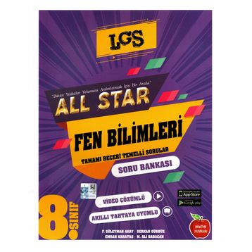 Newton Yayınları 8. Sınıf All Star LGS Fen Bilimleri Soru Bankası