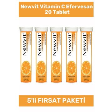 Newvit C Vitamini 1000 mg 20 Efervesan Tablet