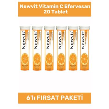 Newvit C Vitamini 1000 mg 6x20 Efervesan Tablet