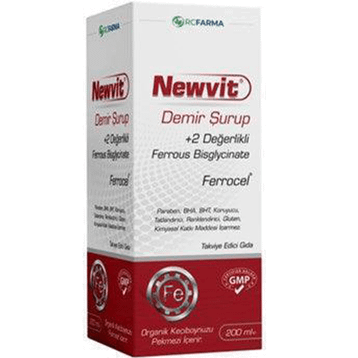 Newvit Demir İçeren 200 ml Şurup