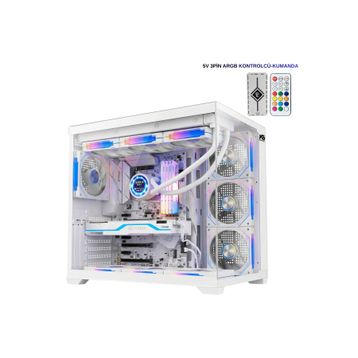Next Alpha Elite ARGB Fanlı Beyaz ATX Gaming Bilgisayar Kasası