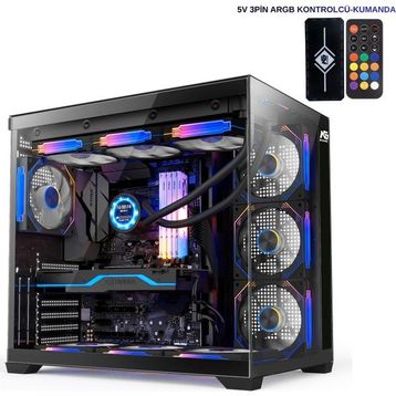 Next Alpha Elite ARGB Fanlı Siyah ATX Gaming Bilgisayar Kasası