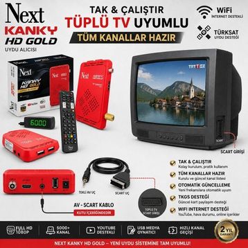 Next Kanky HD Gold TKGS Wi-Fi Mini Uydu Alıcısı