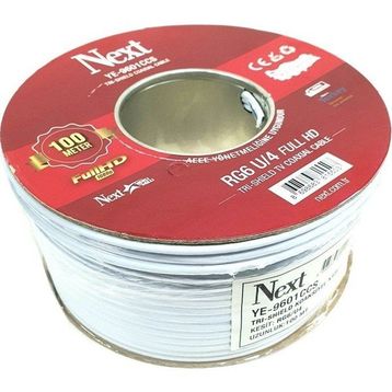 Next YE-9601 100 m RG6-U4 HD Trishield Anten Kablosu