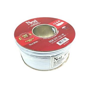 Next YE-9601 100 m RG6-U4 HD Trishield Anten Kablosu