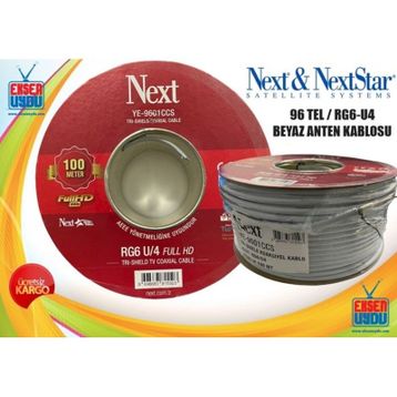 Next YE-9601 100 m RG6-U4 HD Trishield Anten Kablosu