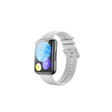 Nezih Case Huawei Watch Fit 2 Uyumlu Spor Jel Silikon Beyaz Kordon