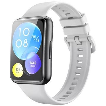 Nezih Case Huawei Watch Fit 2 Uyumlu Spor Jel Silikon Beyaz Kordon