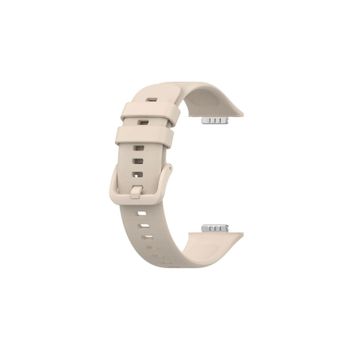 Nezih Case Huawei Watch Fit 2 Uyumlu Spor Jel Silikon Krem Kordon