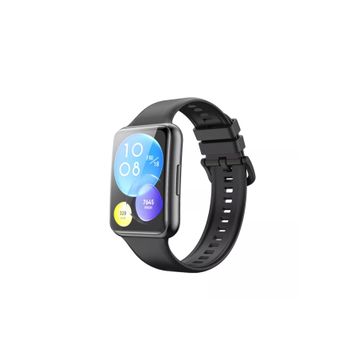 Nezih Case Huawei Watch Fit 2 Uyumlu Spor Jel Silikon Siyah Kordon