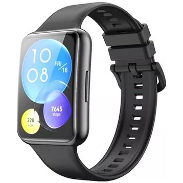 Nezih Case Huawei Watch Fit 2 Uyumlu Spor Jel Silikon Siyah Kordon