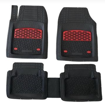 Nibirun Fiat Linea Uyumlu Universal Derin Havuzlu Paspas Krom Kırmızı