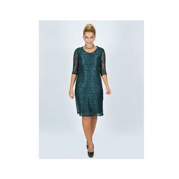 Nidya Moda 4009DY Yeşil Kadın Elbise