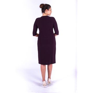 Nidya Moda 4039M Mürdüm Kadın Abiye Elbise
