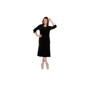 Nidya Moda 4074S Siyah Kadın Elbise