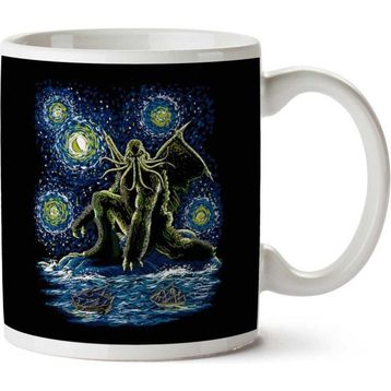 Night of Cthulhu Impressionist Baskılı Kupa