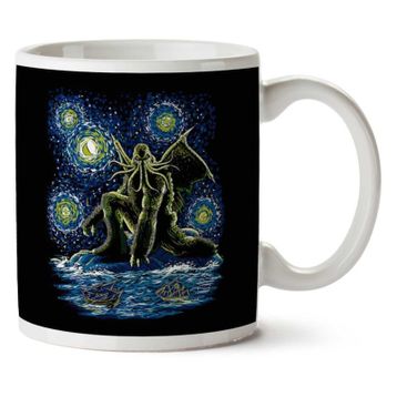 Night of Cthulhu Impressionist Baskılı Kupa