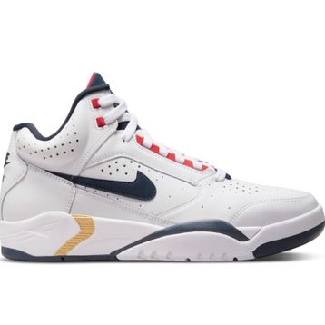 Nike Air Flight Lite Mid erkek spor ayakkabısı, White Midnight Navy University Red, 42.5 EU