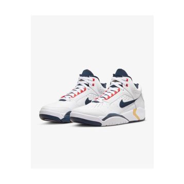Nike Air Flight Lite Mid erkek spor ayakkabısı, White Midnight Navy University Red, 42.5 EU