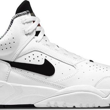 Nike Air Flight Lite Mid erkek spor ayakkabısı, White Midnight Navy University Red, 42.5 EU