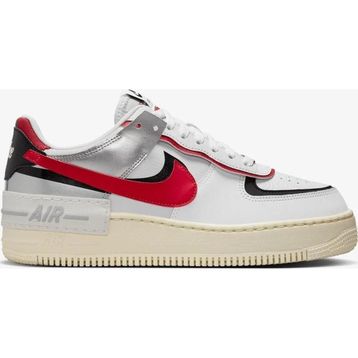 Nike Air Force 1 Shadow Sneaker Hakiki Deri Günlük Beyaz Kırmızı Unisex Spor Ayakkabı