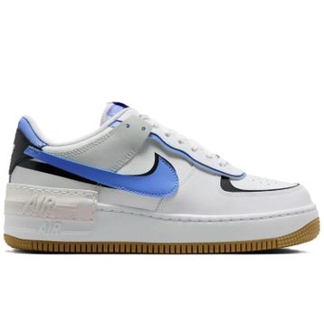 Nike Air Force 1 Shadow Sneaker Hakiki Deri Günlük Beyaz Mavi Unisex Spor Ayakkabı