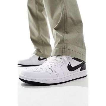 Nike Air Jordan 1 Low Leather Hakiki Deri Beyaz Erkek Spor Ayakkabı