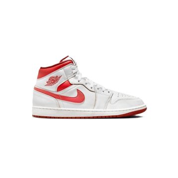 Nike Air Jordan Mid SE Leather Mens Sneaker Hakiki Deri Günlük Basketbol Beyaz Erkek Spor Ayakkabı