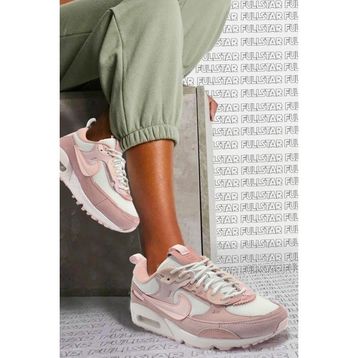 Nike Air Max 90 Futura Triple Leather Sneaker Hakiki Deri Pembe Unisex Spor Ayakkabı