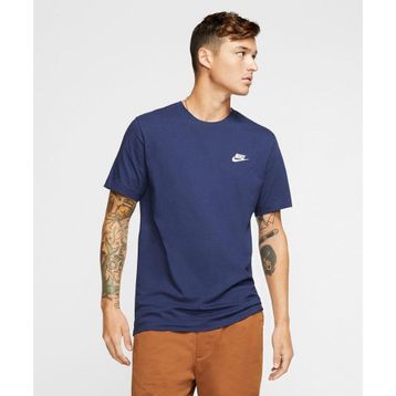 Nike AR4997-410 Lacivert Sportswear Club Erkek Tişört