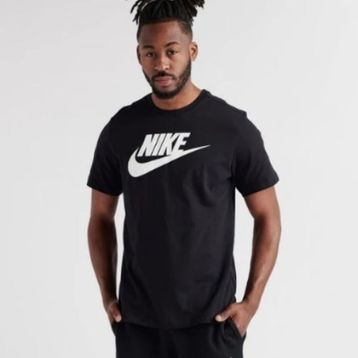 Nike AR5004-010 M Nsw Tee Icon Futura Erkek Siyah Günlük Stil Tişört