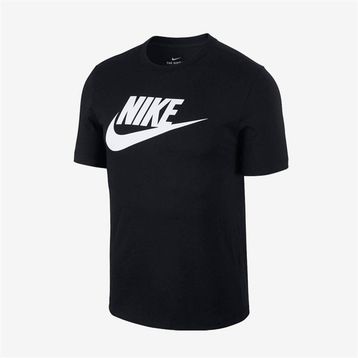 Nike AR5004-010 M Nsw Tee Icon Futura Erkek Siyah Günlük Stil Tişört