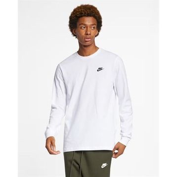 Nike AR5193-100 Sportswear Uzun Kollu Beyaz Erkek T-shirt