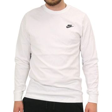 Nike AR5193-100 Sportswear Uzun Kollu Beyaz Erkek T-shirt