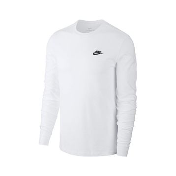 Nike AR5193-100 Sportswear Uzun Kollu Beyaz Erkek T-shirt